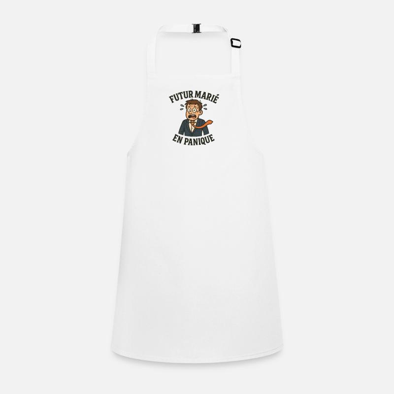 Groom-to-be in panic Children's Apron