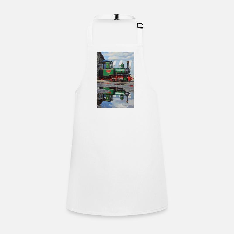 Steam Locomotive Reflection Children's Apron