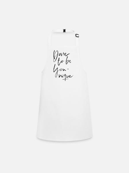 Ose être unique - Tablier Enfant - blanc - Devant