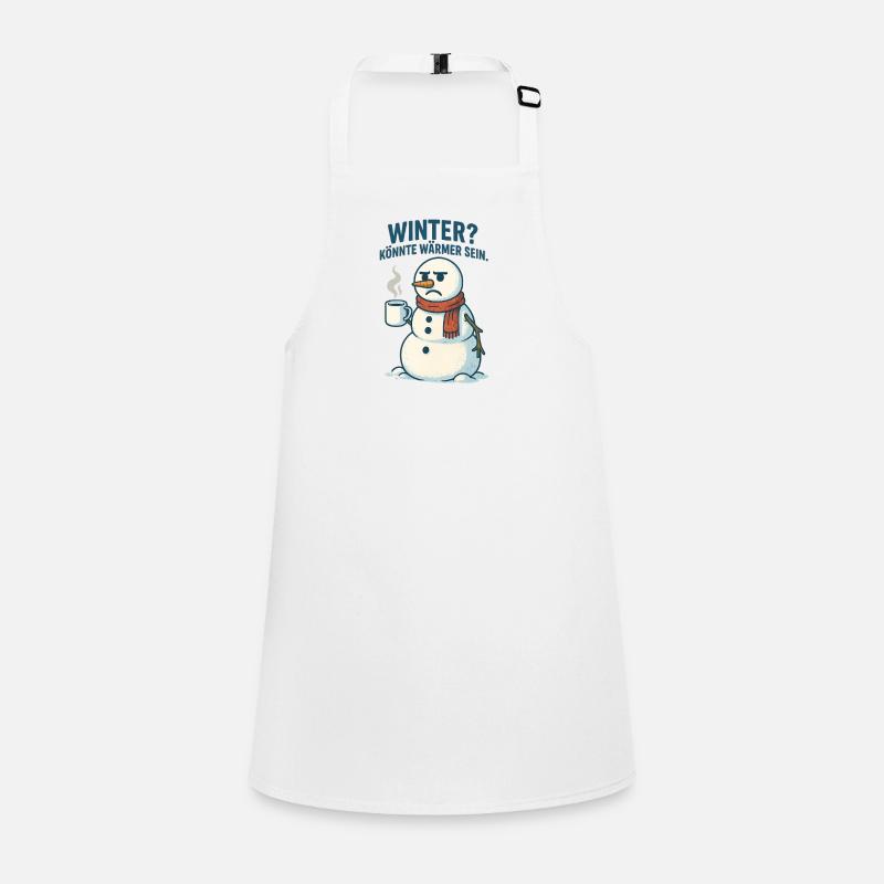 Winter? Wärm dich mit Kaffee Schürze für Kinder