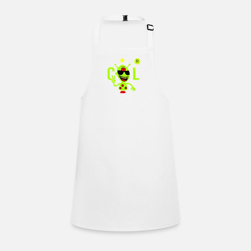 Green Alien with Sunglasses Children's Apron