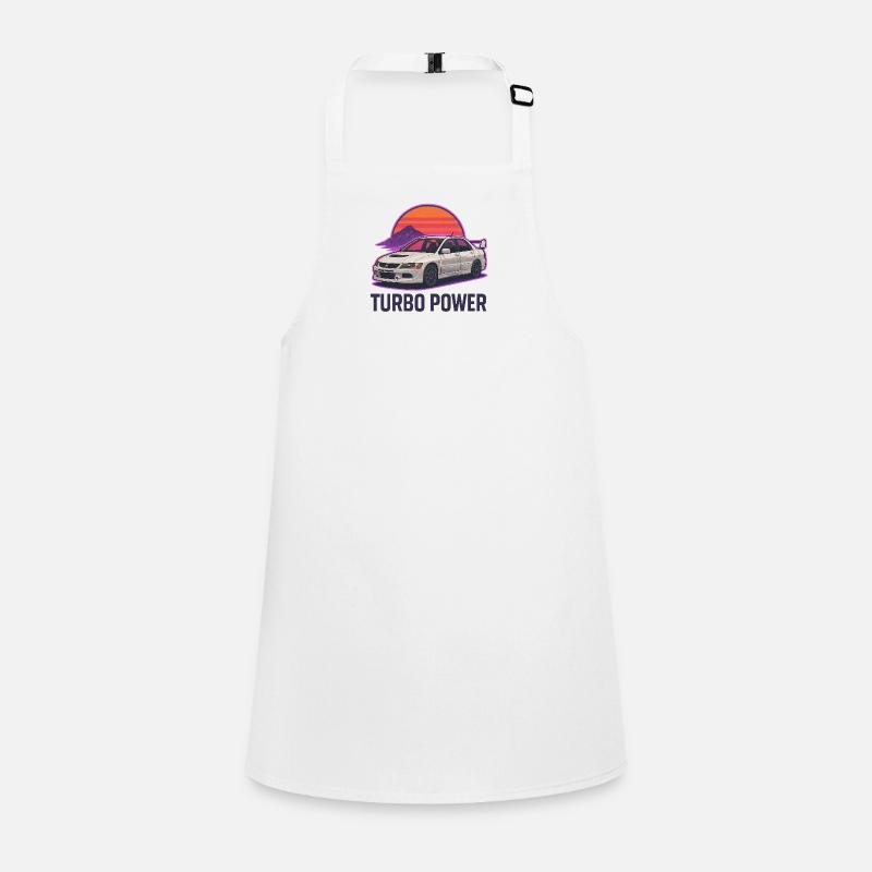 Autocollant Turbo Power Auto Sunset Tablier Enfant