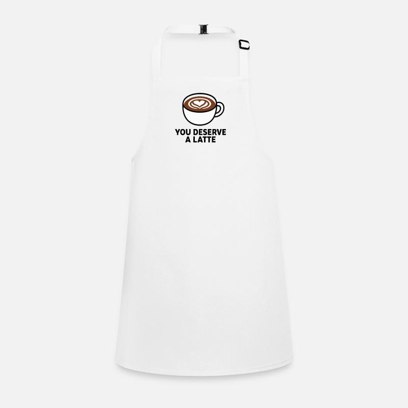 You Deserve A Latte Children's Apron