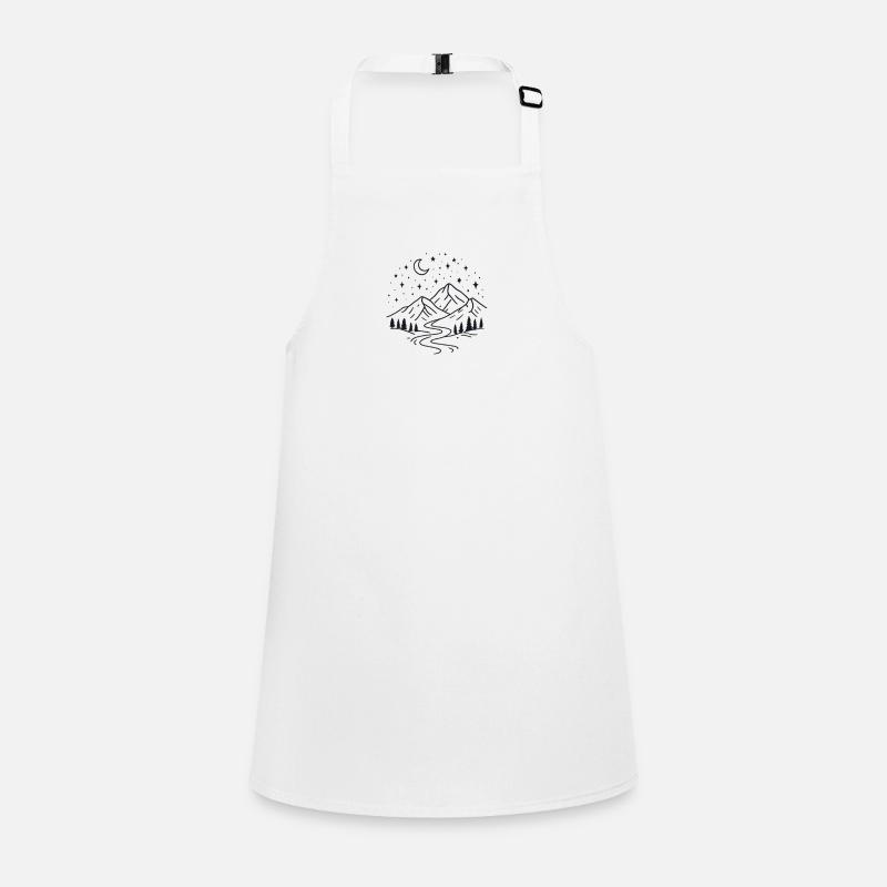 Night Mountains with Starry River Children's Apron