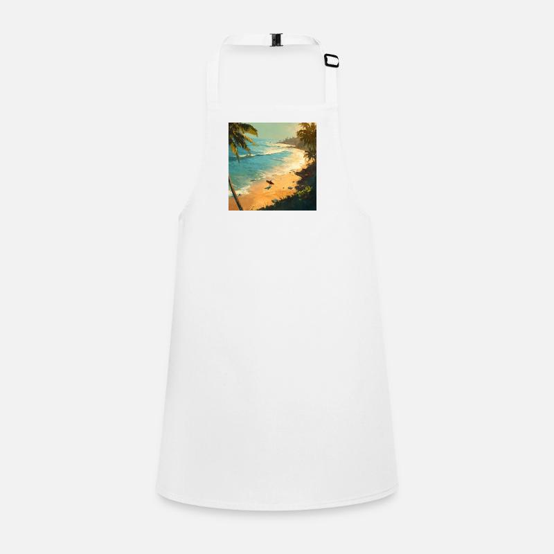 Sunny beach surfers on palm beach Children's Apron