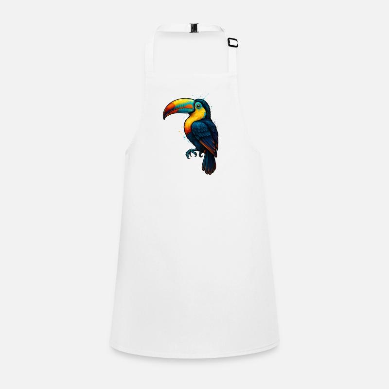 Explosion des couleurs du toucan tropical Tablier Enfant