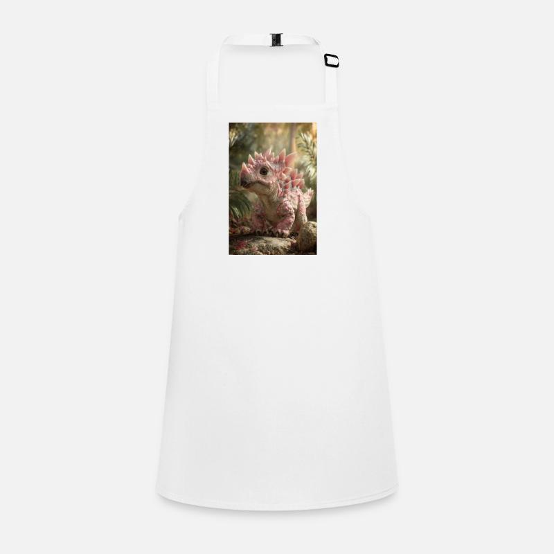 Pink Stegosaurus in Ember Forest Children's Apron