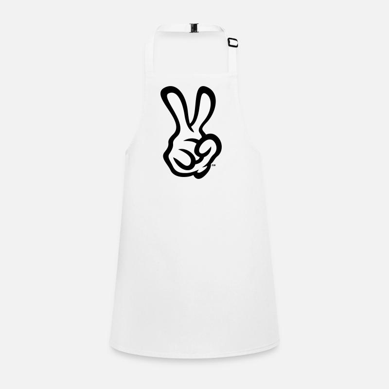 Victory Hand Sign (Right Hand / POS / 2C) Children's Apron