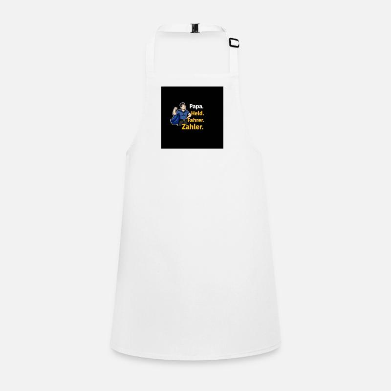 Dad Hero Driver Counter Cartoon Children's Apron