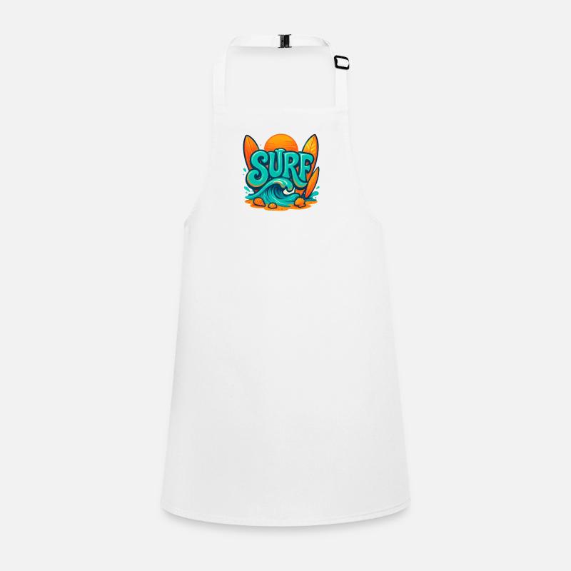 Sunset Surf Word Art Children's Apron