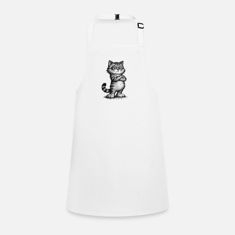 Grumpy Katze – Chef Vibes (Sketch Attitude) Children's Apron