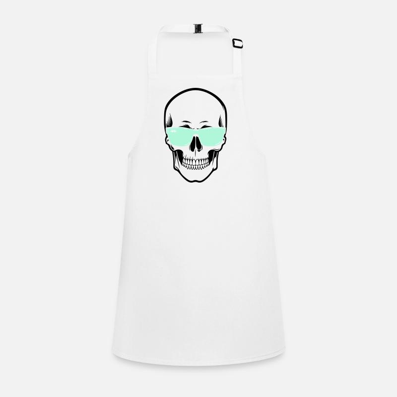Color-Adjustable Sunglasses Smile Skull Children's Apron