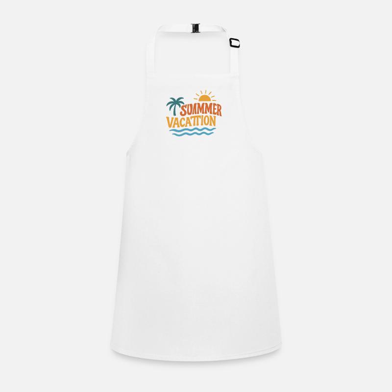 Summer Holidays Palm Trees Sun Waves Children's Apron