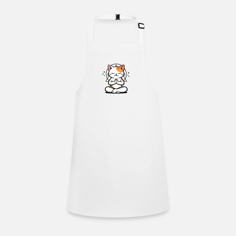 Cat Meditation Zen Pose Children's Apron