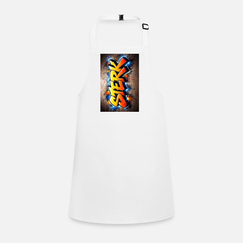 Graffiti Fear Neon-Buchstaben Schürze für Kinder