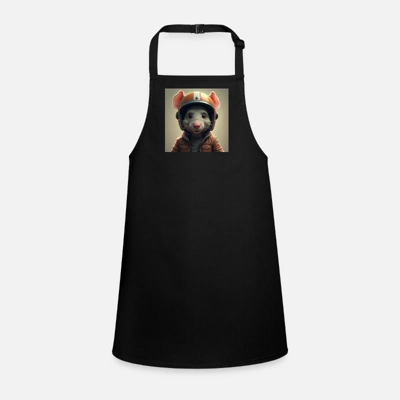 The little biker rat Children's Apron