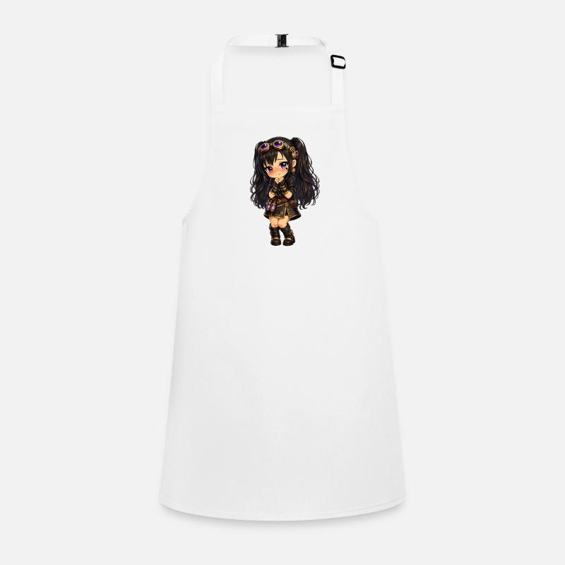 Steampunk chibi Luna with Purple Sparkle Children's Apron