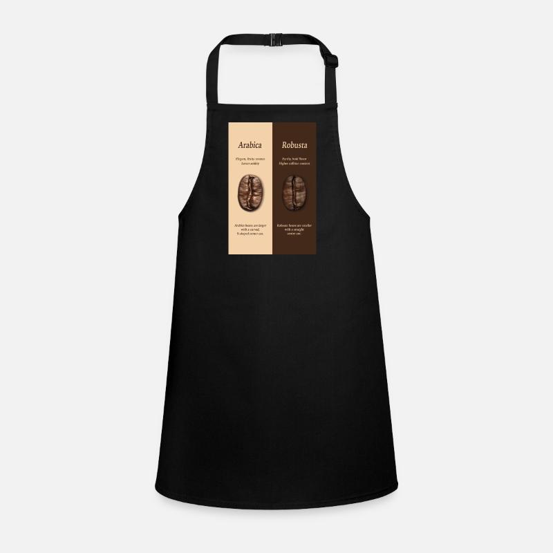 Arabica vs Robusta Coffee Guide Poster Children's Apron