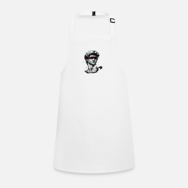 Bust Glitch Baroque Children's Apron