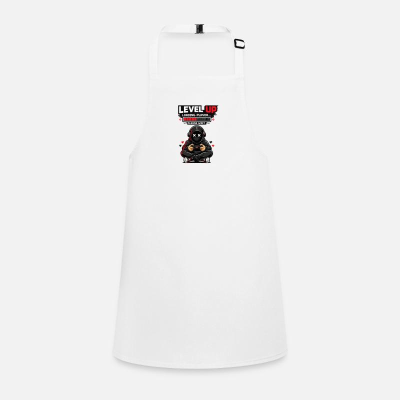 Level Up Loading Pixel Hero Children's Apron
