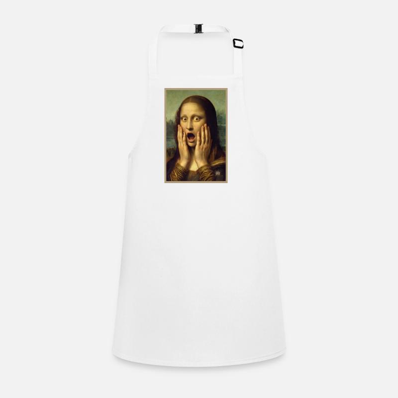 Shocked, Surprised Mona Lisa Children's Apron