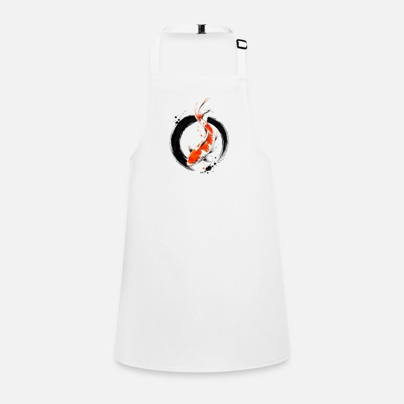 Zen Koi Ink Circle Schürze für Kinder