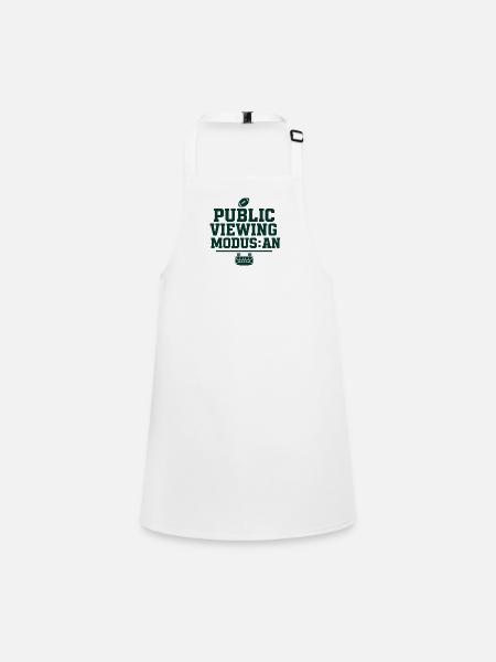 Public Viewing Mode On - Children's Apron - white - Front