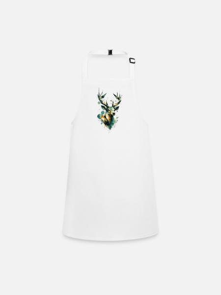 Wild Geometry - Children's Apron - white - Front