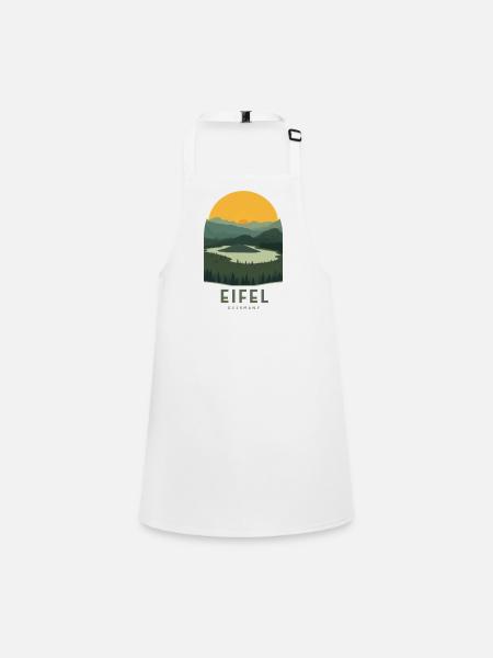 Eifel Germany | Vintage National Park - Children's Apron - white - Front