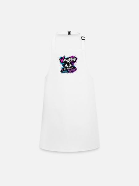 Vagabond Ghost Graffiti - Children's Apron - white - Front