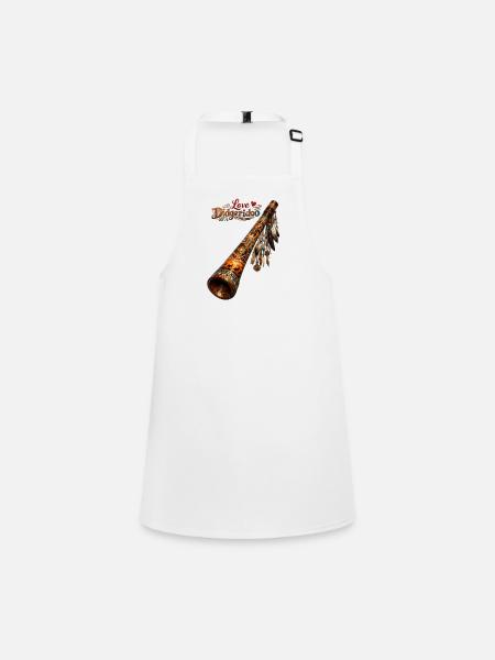 Love Dedgeredoo 1 - Children's Apron - white - Front