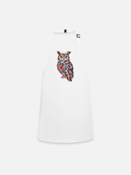 PatchworkOwl Blaze of Colors - Children's Apron - white - Front