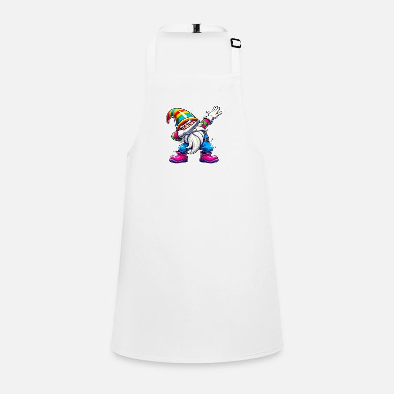 Dabbing Rainbow Gnome Funny Gift Children's Apron