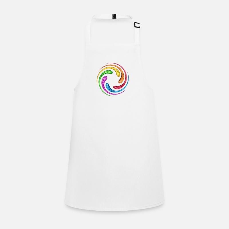 Infinity spirale Infinie pierres Arc-en-ciel Tablier Enfant