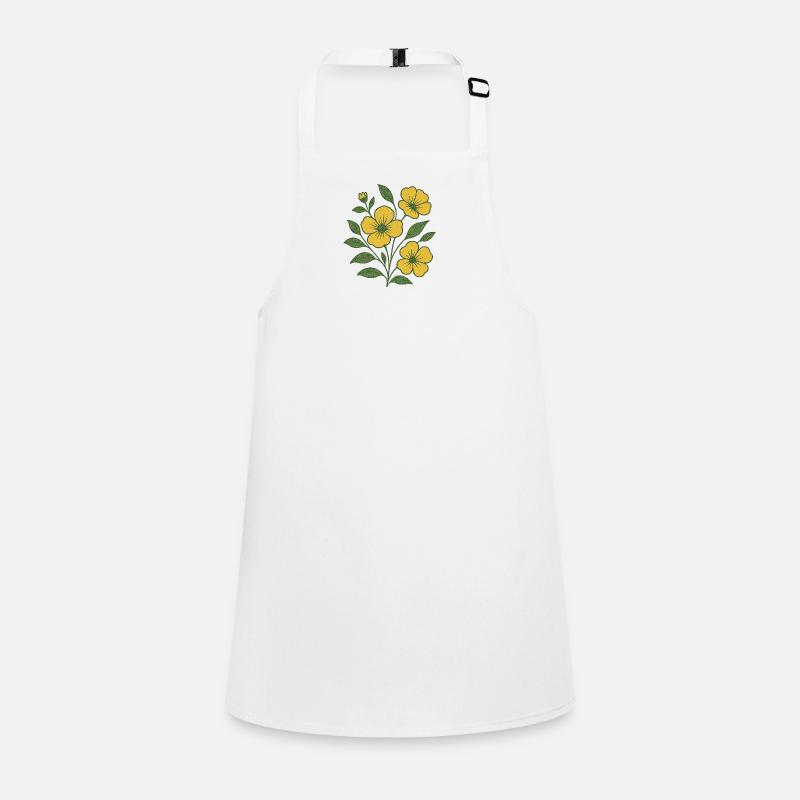 Branche de fleur jaune Tablier Enfant