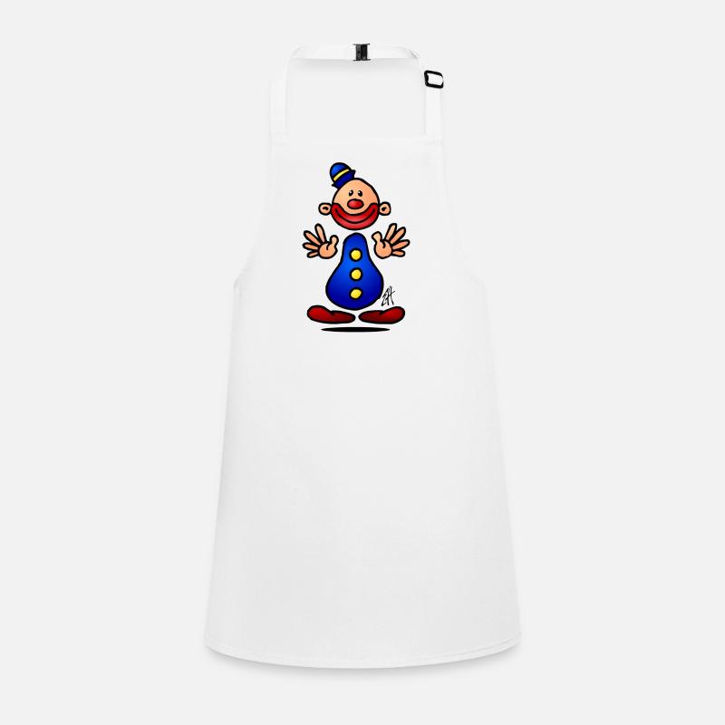 Whimsical Clown Character Design Children's Apron