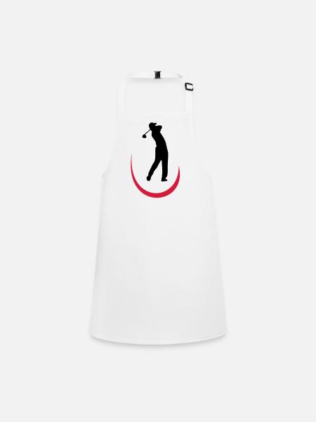 golf - Children's Apron - white - Front