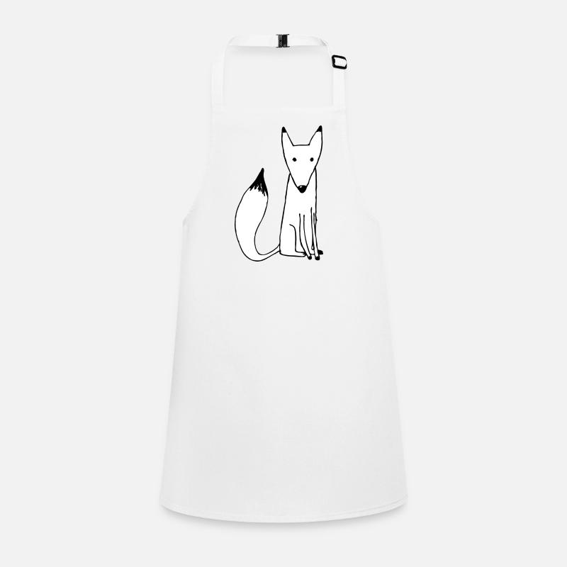 White Fox Isatis Children's Apron