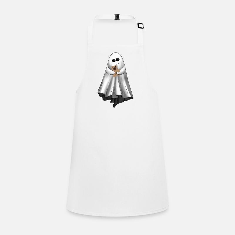 Cute ghost with teddy bear Children's Apron
