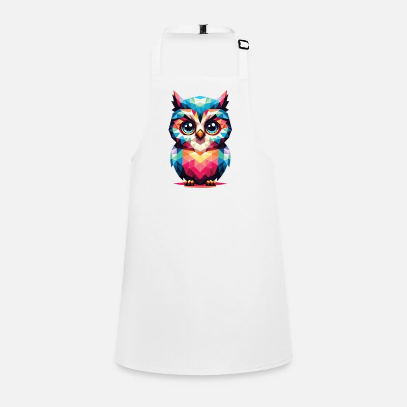 Polygon Owl Geometric Children's Apron