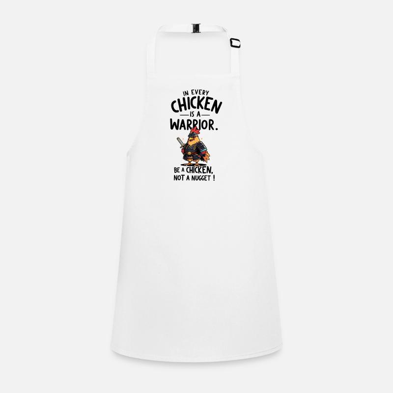 Chicken as a warrior Children's Apron