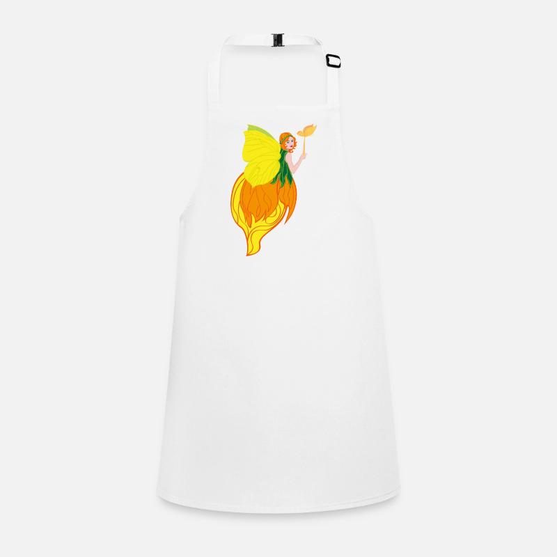 Conception féerique avec des ailes de fleur et du feu Tablier Enfant