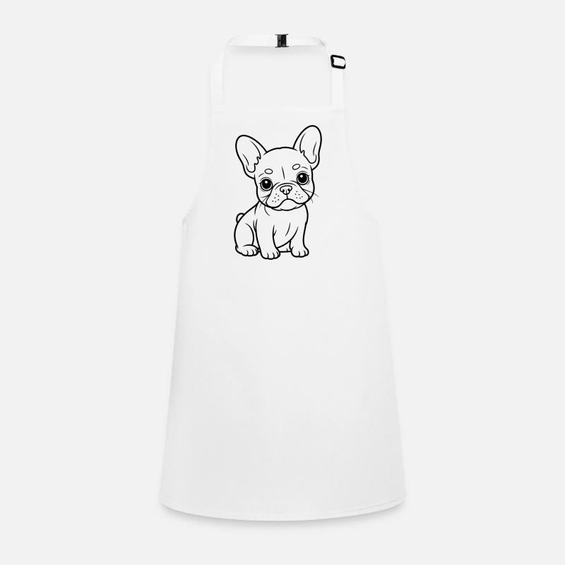 Portrait de la ligne du Petit Bouledogue Tablier Enfant