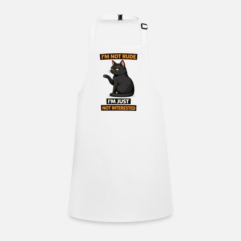 Attitude de chat pas intéressé Tablier Enfant
