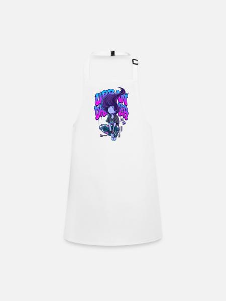 Urban Dreamer Lofi Anime Girl Graffiti Streetwear - Schürze für Kinder - Weiß - Vorne