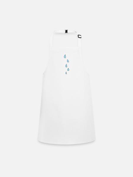 eau de nuage de pluie - Tablier Enfant - blanc - Devant