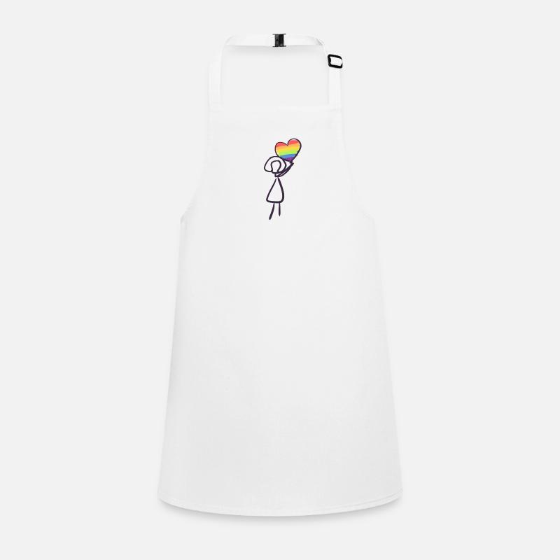 LGBT Rainbow Heart Children's Apron