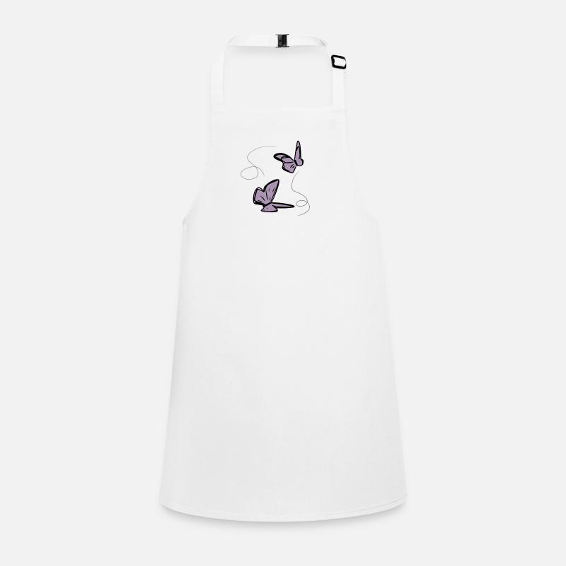 two butterflies butterfly thread Children's Apron