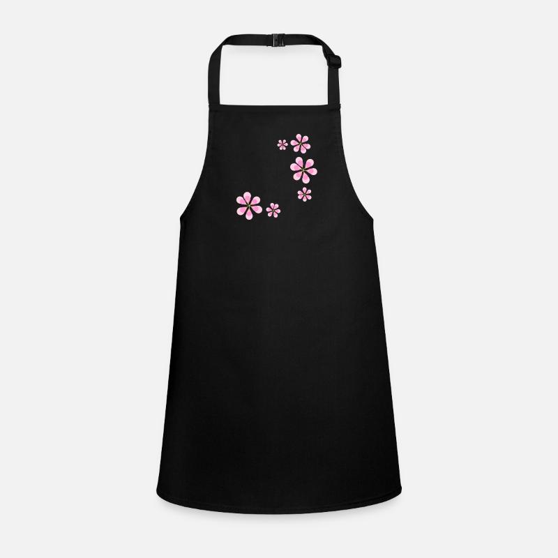 Pink Flowers Pattern Shape Plant Children's Apron