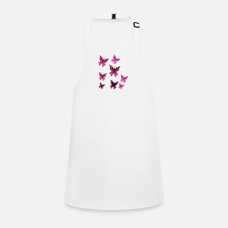 Butterfly Pink Pattern Insect Animal Butterfly Children's Apron